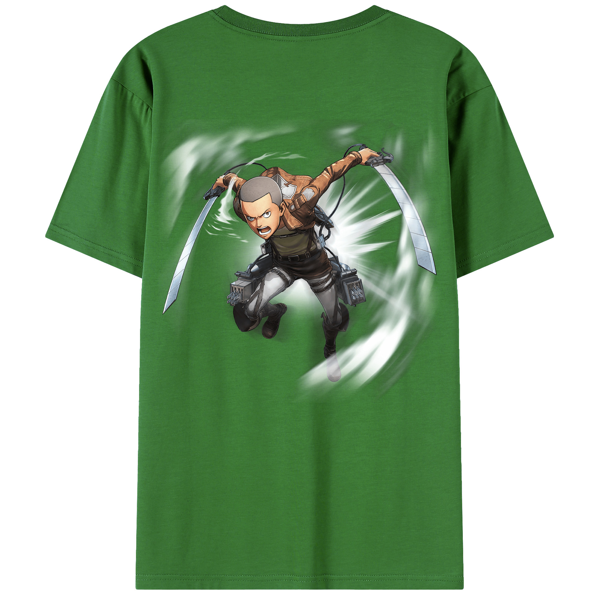 （画像用） 進撃の巨人 コニー·スプリンガー Attack on Titan Connie Springer レディース半袖Tシャツ(バックプリント)